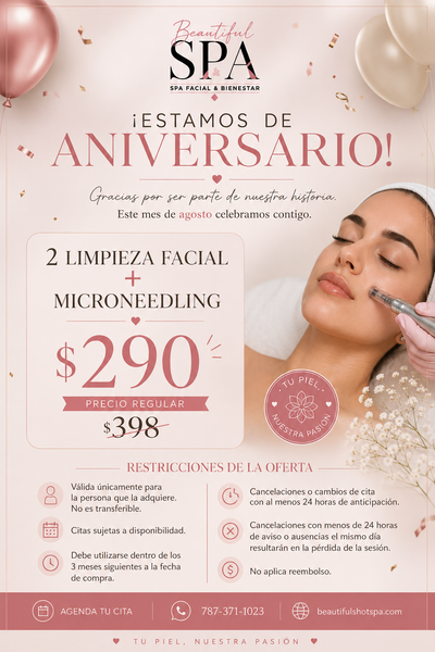 2 Tratamientos Faciales con Microneedling