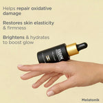 ISDIN Melatonik, Overnight Recovery Anti-Aging Benefits Suero nocturno, 3 en 1 repara, restaura e ilumina con melatonina, bakuchiol, vitamina C..