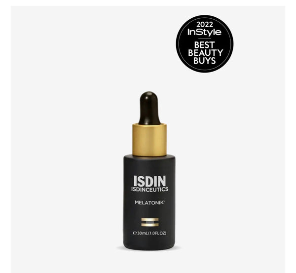 ISDIN Melatonik, Overnight Recovery Anti-Aging Benefits Suero nocturno, 3 en 1 repara, restaura e ilumina con melatonina, bakuchiol, vitamina C..